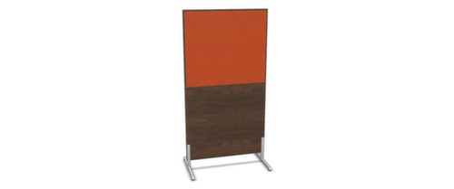 Nowy Styl Scheidingswand E10 van hout met stoffen bekleding, hoogte x breedte 1545 x 800 mm