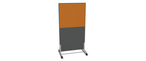 Nowy Styl Scheidingswand E10 van hout met stoffen bekleding, hoogte x breedte 1545 x 800 mm