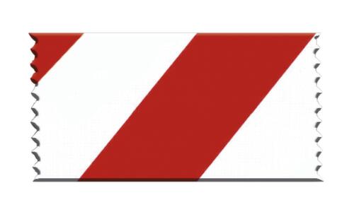 Afbakeningssysteem Extend met 1 sjorband en paal, lengte afzetlint 3,7 m, paal rood