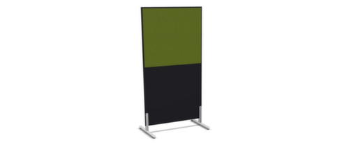 Nowy Styl Scheidingswand E10 van hout met stoffen bekleding, hoogte x breedte 1545 x 800 mm