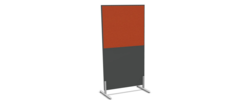 Nowy Styl Scheidingswand E10 van hout met stoffen bekleding, hoogte x breedte 1545 x 800 mm