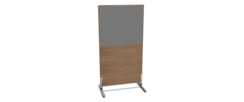 Nowy Styl Scheidingswand E10 van hout met stoffen bekleding, hoogte x breedte 1545 x 800 mm
