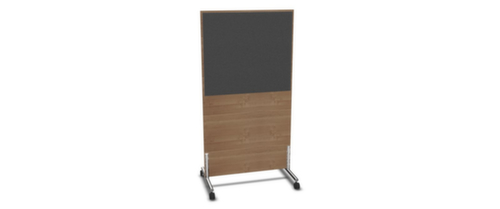 Nowy Styl Scheidingswand E10 van hout met stoffen bekleding, hoogte x breedte 1545 x 800 mm