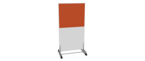 Nowy Styl Scheidingswand E10 van hout met stoffen bekleding, hoogte x breedte 1545 x 800 mm