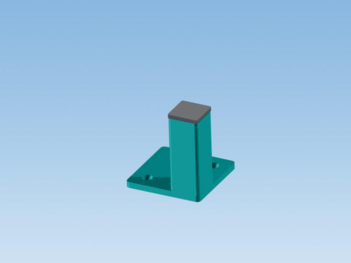 Hoekpaal voor scheidingswandsysteem, hoogte 2200 mm