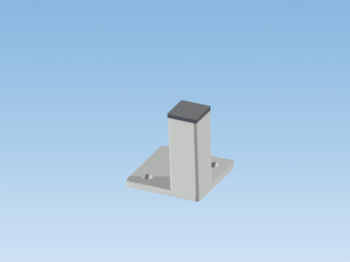 Hoekpaal voor scheidingswandsysteem, hoogte 2200 mm