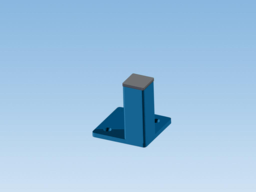 Hoekpaal voor scheidingswandsysteem, hoogte 2200 mm