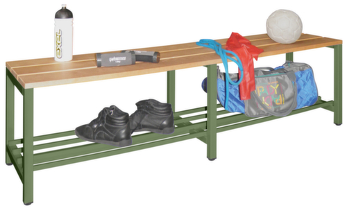 PAVOY Kleedkamerbank Basis met houten strips