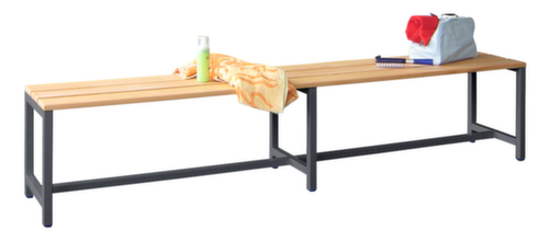 PAVOY Kleedkamerbank Basis met houten strips