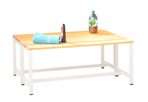 PAVOY Kleedkamerbank Basis met houten strips