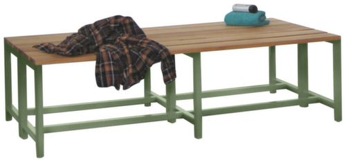 PAVOY Kleedkamerbank Basis met houten strips