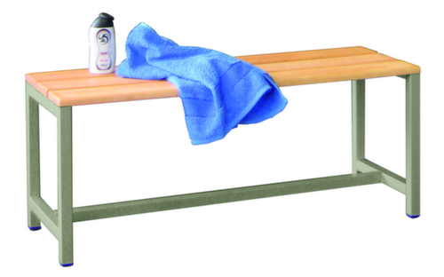 PAVOY Kleedkamerbank Basis met houten strips