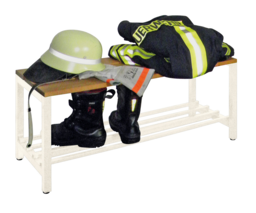 PAVOY Kleedkamerbank Basis met houten strips