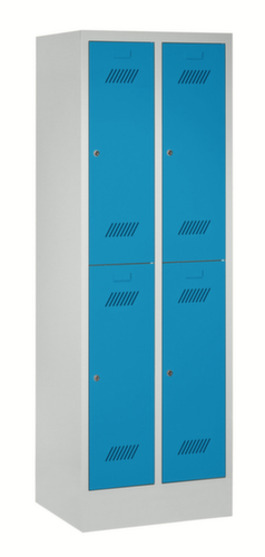 PAVOY Dubbele garderobekast Basis met 2x2 vakken, vakbreedte 300 mm