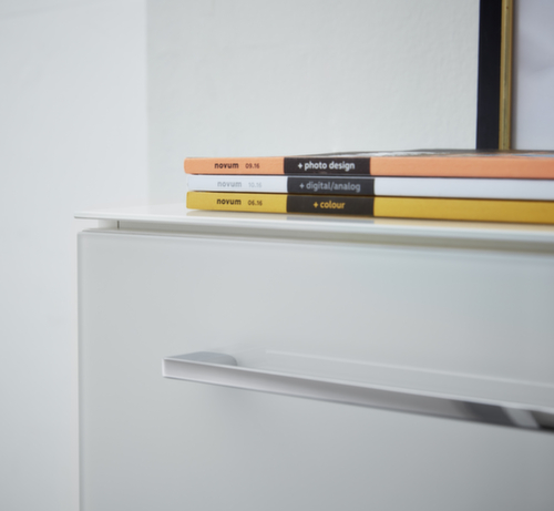 Dossierkast GW-MONTERIA, 3 ordnerhoogten, wit/wit