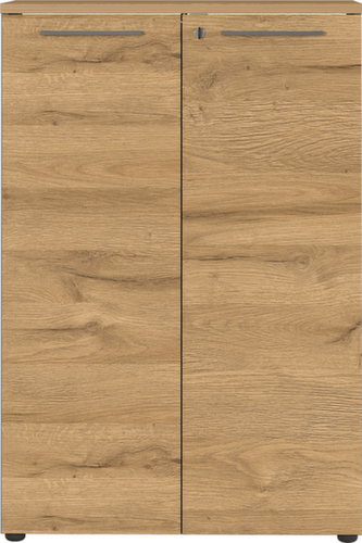 Dossierkast GW-AGENDA, 3 ordnerhoogten, grafietgrijs/Grandson-eiken/Grandson-eiken