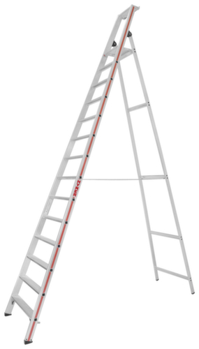 Hymer trapladder 8026 met platform, 14 sporten met antislipprofiel