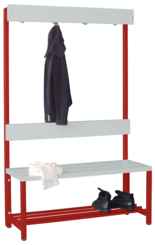 PAVOY Kleedkamerbank Basis met haken en kunststof strips