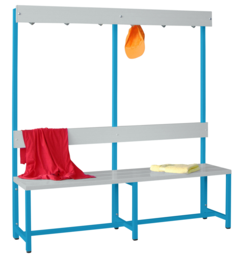 PAVOY Kleedkamerbank Basis met haken en kunststof strips