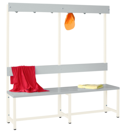 PAVOY Kleedkamerbank Basis met haken en kunststof strips