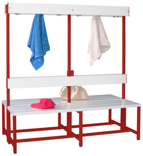 PAVOY Kleedkamerbank Basis met haken en kunststof strips