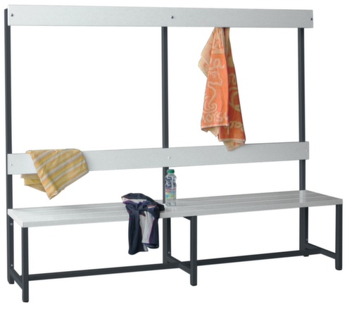 PAVOY Kleedkamerbank Basis met haken en kunststof strips