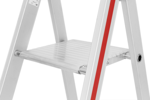 Hymer trapladder 4126 met platform, 5 treden met profiel