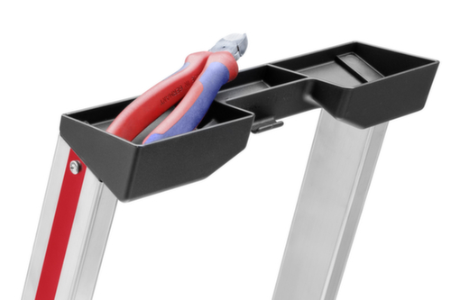 Hymer trapladder 4126 met platform, 5 treden met profiel