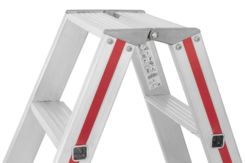 Hymer Ladder 8024 tweezijdig te betreden, 2 x 7 treden met profiel