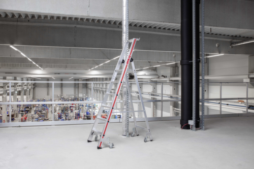 Hymer Verrijdbare platformladder 8226, 6 verstevigde, sterk geprofileerde treden