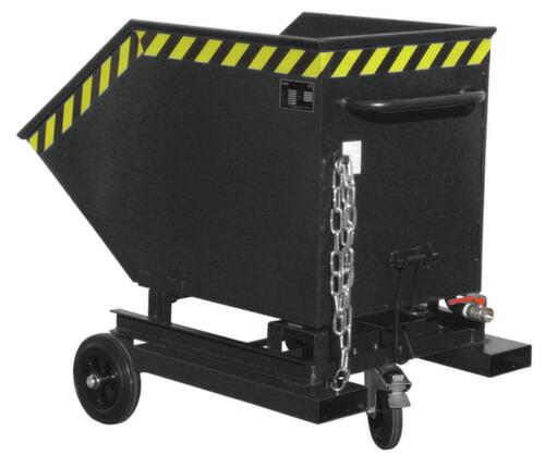 Bauer Kiepwagen voor spaanders SKW-ET 400 met kraan