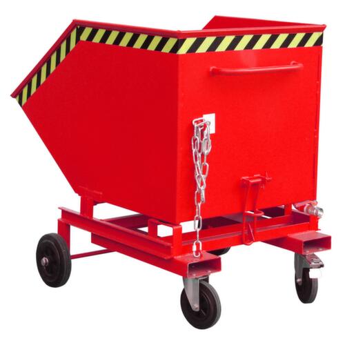 Bauer Kiepwagen voor spaanders SKW-ET 600 met kraan