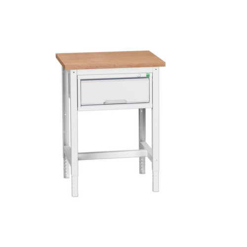 bott Werkbank verso, 1 lade, RAL7035 lichtgrijs/RAL7035 lichtgrijs