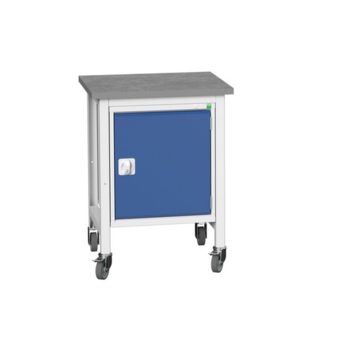 bott Mobiele werkbank verso, 1 kast, RAL7035 lichtgrijs/RAL5010 gentiaanblauw