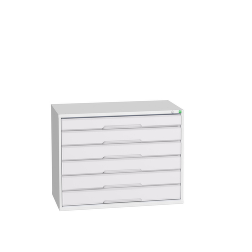 bott Ladekast verso, 6 lade(n), RAL7035 lichtgrijs/RAL7035 lichtgrijs