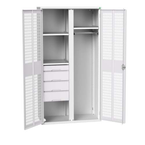 bott kast met openslaande deuren verso en ventilatiesleuven, breedte 1050 mm