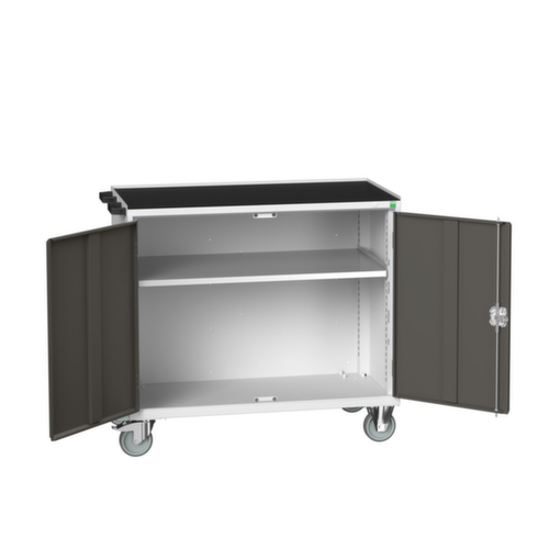bott Mobiele werkbank verso, 1 kast, RAL7035 lichtgrijs/RAL7016 antracietgrijs