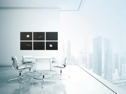 Legamaster decoratief glazen magneetbord, hoogte x breedte 1000 x 1500 mm