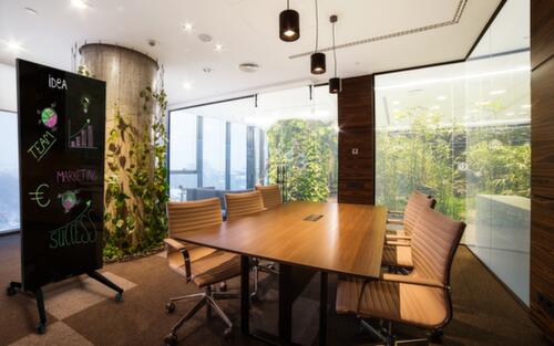 Legamaster mobiel glazen magneetbord, hoogte x breedte 1950 x 900 mm