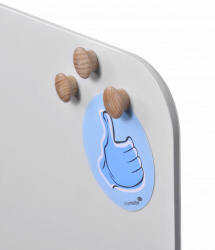 Legamaster Magneet WOODEN, natuur, Ø 25 mm