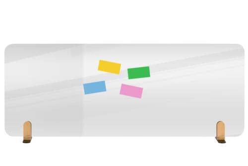 Legamaster tafelscheidingswand ELEMENTS van acrylglas, hoogte x breedte 600 x 1600 mm