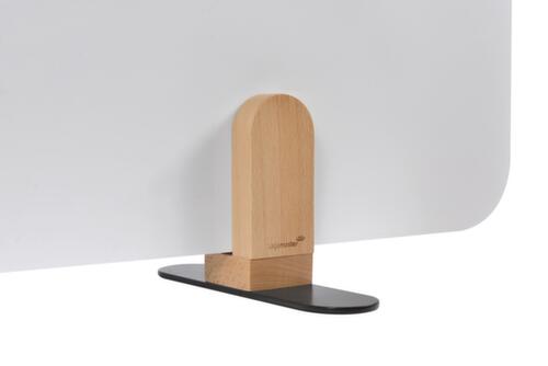 Legamaster geëmailleerde tafelscheidingswand ELEMENTS, hoogte x breedte 600 x 1600 mm, wand wit