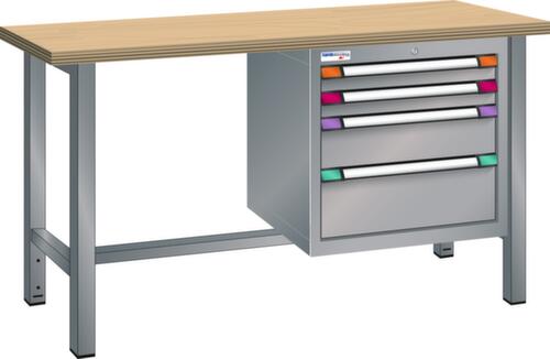 Thurmetall Werkbank, 4 laden, 1 legbord
