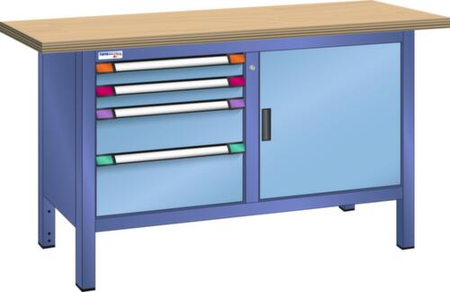 Thurmetall Werkbank, 4 laden, 1 kast
