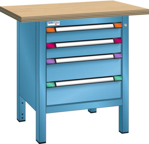 Thurmetall Werkbank, 4 laden