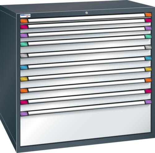 Thurmetall Ladekast met breedte van 1205 mm, 10 lade(n)