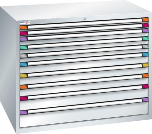 Thurmetall Ladekast met breedte van 1205 mm, 10 lade(n)