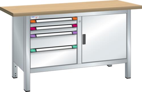 Thurmetall Werkbank, 4 laden, 1 kast