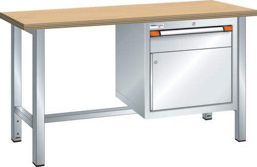 Thurmetall Werkbank, 1 lade, 1 kast, 1 legbord