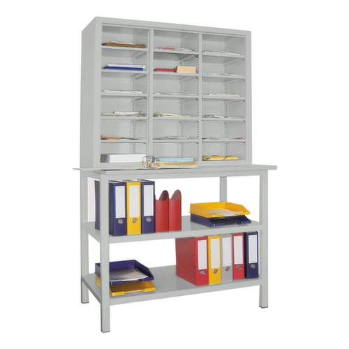 PAVOY Post-/sorteerstelling Basis, breedte 1000 mm, 18 vakken